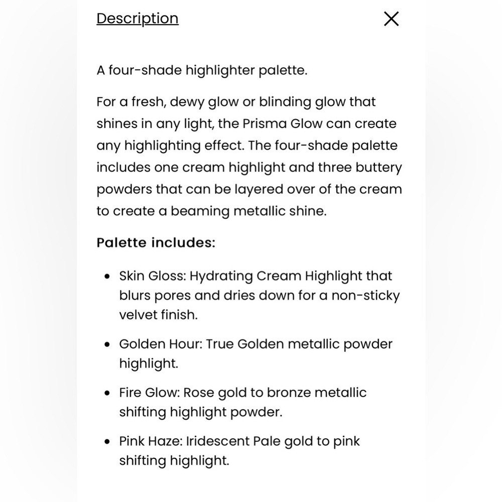 DOMINQUE COSMETICS PRISMA GLOW HIGHLIGHT EFFECTS PALETTE-BRAND NEW with Sleeve - Picture 15 of 16